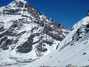 Atravessando a cordilheira dos Andes